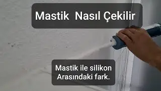 Mastik Nasıl Çekilir.Silikon ile Mastik arasındaki fark nedir? #silikonfugen #acryl #silikoncekme