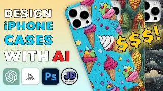 Design to Sell Hundreds of Phone Cases with AI!!