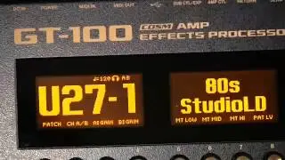 Boss GT 100 Preset patches Part 3