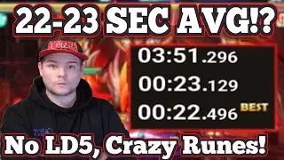 DB Abyss Hard 22-23Sec AVG!  - No LD5 - Summoners War