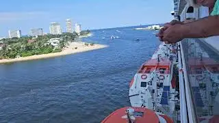 Enchanted Princess leaving Ft Lauderdale