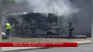 Man dies in Vallejo fire while trying to save dog