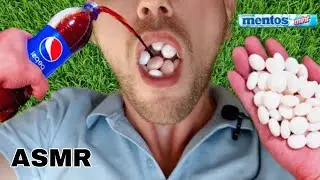 ASMR Coca Cola vs Mentos, Different Fanta, Mtn Dew, Pepsi, Sprite and mouth 코카콜라 vs 멘토스
