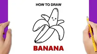 How to Draw a Banana Kawaii | Sherry Drawings