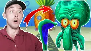 МАЙНКРАФТ СКВИДВАРД СЪЕХАЛ С КАТУШЕК  Happy Birthday Squidward 🔪🔪
