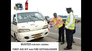 BUSTED FOR NO FIRE EXTINGUISHER AND NO FIRST AID KIT