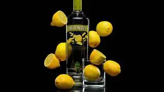 Creating a Smirnoff advertising photo: Falling Lemons - BTS