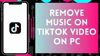 How To Remove Music From TikTok Video On Laptop | Delete TikTok Video Music 2024