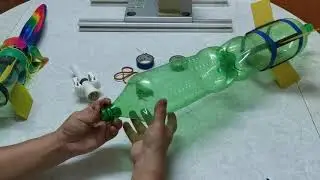 Water Rocket Full Tutorial 029.2 （Tomy time control Two stage water rocket）