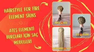 Ateş Elementi Burçları İçin Saç Modelleri 🔥 Hairstyles for Fire Element Signs 🔥 #zodiacsigns #hair