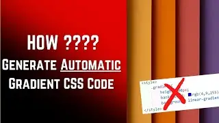 🤯Without learn CSS !!! How to Generate Gradient Background !!! | Gradient Color CSS