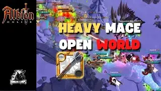 💥ALBION ONLINE💥 HEAVY MACE TANK TAKING FIGHTS IN OPEN WORLD 🆚OUTLAWS #albiononline