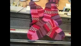 Вязаные носки без шва на вязальной машине. Часть 2