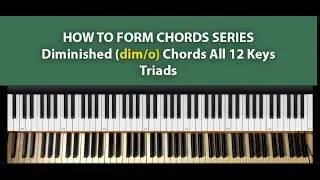 How to build chords Diminished chords All 12 keys