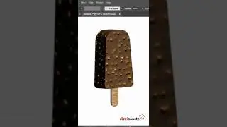 Create realistic Chocolate Nutty ice-cream in Illustrator #tutorial #illustrator