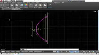 How to draw a Parabola using Focus Directrix Method (Technical Drawing).