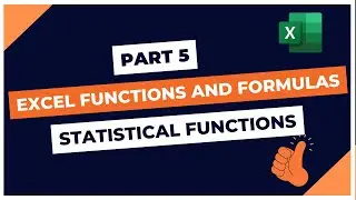 Statistical Function in Excel || Excel Formula and Function || Part 5