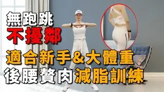 後腰贅肉減脂訓練丨適合新手大體重的減肥運動，無需跑跳不會打擾樓下鄰居，帶你快速減肥！
