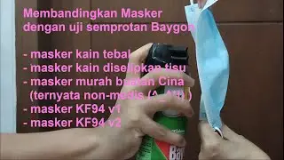 Uji Masker Pakai Baygon