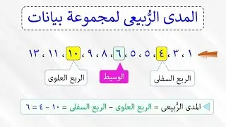 كـيفيـة إيـجـاد الــمـدى الـرُّبـيـعـى لـمـجــمـوعـة مـن الـبـيـانـات