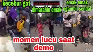 Viral... Momen lucu saat demo