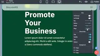 Bloggers Website Template | No-code Website Builder for News | DiscreteM5 for Mobirise