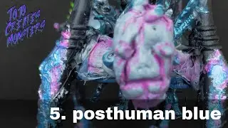 "POSTHUMAN BLUE" A HUMAN HYBRID MONSTER | JOJO CREATES MONSTERS