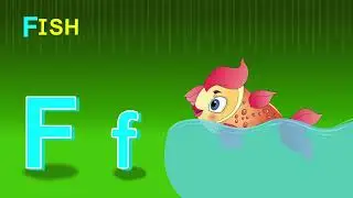 Phonic Song with One Word- F For Fish - ABC Alphabet Songs| Nursery Rhymes with Sounds for Kids