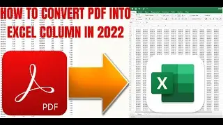 How to convert text from pdf in to excel columns