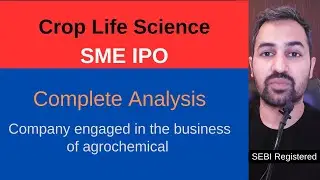 Crop Life Science Limited IPO | Crop Life Science  sme IPO | news | GMP | Research