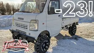 Suzuki Carry Mini Truck, Cold Weather Start and Heater Test. Plus, Mini Truck Stereo!