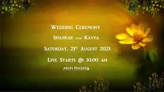 SHANKAR  WITH  KAVYA  (WEDDING)