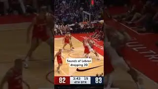 Sounds of Lebron James dropping 20 points vs. Germany in the Olympics, all of Lebron's buckets USA