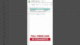 SEARCH Formula in Google Sheets | Search a text in a cell or column | 1 Minute Google Sheets