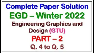 EGD Paper Solution - Winter 2022 | Part - 2 | GTU