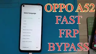 OPPO A52 CPH2239 FRP BYPASS