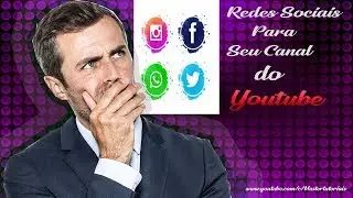 Como Adicionar Redes Sociais no Seu Canal do Youtube #shortsclip#shortscraft#youtube#youtuber