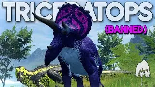 The OVERLY Aggressive Triceratops - The Isle