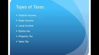 Introduction to Taxes Video Lecture Part 1