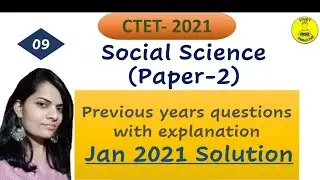L9||CTET Jan 2021-01||Paper-2|CTET Previous year SST solution with explanation|Social Science