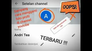 Cara mengganti Foto profil di channel youtube | 2020