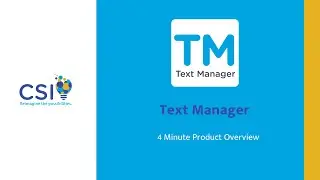 Text Manager | Product Overview