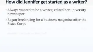 How to get started as a writer