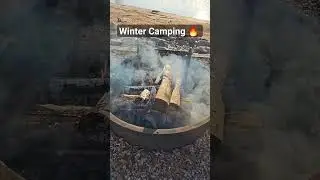 Winter, Campfire, Water = An awesome way to camp #RV #RVLife #GetOutdoors #camping #ram2500 #hemi