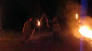 Шабры 2009. Палочная отработка в свете факелов.avi