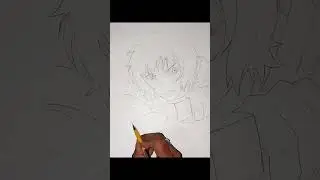 Drawing SOLO LEVELING: Sung Jin-woo 😯🥶 from solo leveling #shorts #sololeveling #sungjinwoo