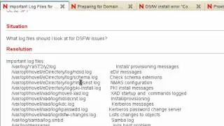Install OES11 DSfW - Log Files