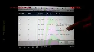 Перепрограммирование модуля ECM c помощью  Autel MaxiSys Pro & MaxiFlash