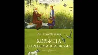 Basket with fir cones//K.G. Paustovsky