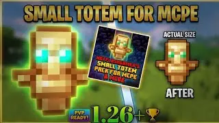 Best Small Totem Texture Pack for MCPE 1.21! 🛡️ (FPS Boost & Better Offhand View)